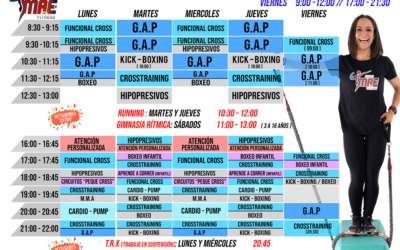 Horario de INVIERNO 2020 en Cross MAE Fitness