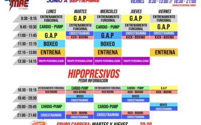 Nuevo Horario de Verano 2020 – De Junio a Septiembre