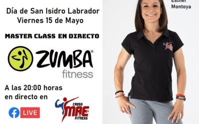 Viernes 15 “Día de San Isidro”, MASTERCLASS en Directo de ZUMBA en Cross MAE Fitness