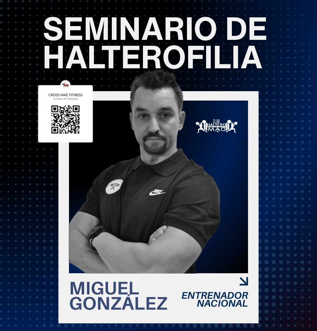 seminario halterofilia junio 2026 cross mae fitness